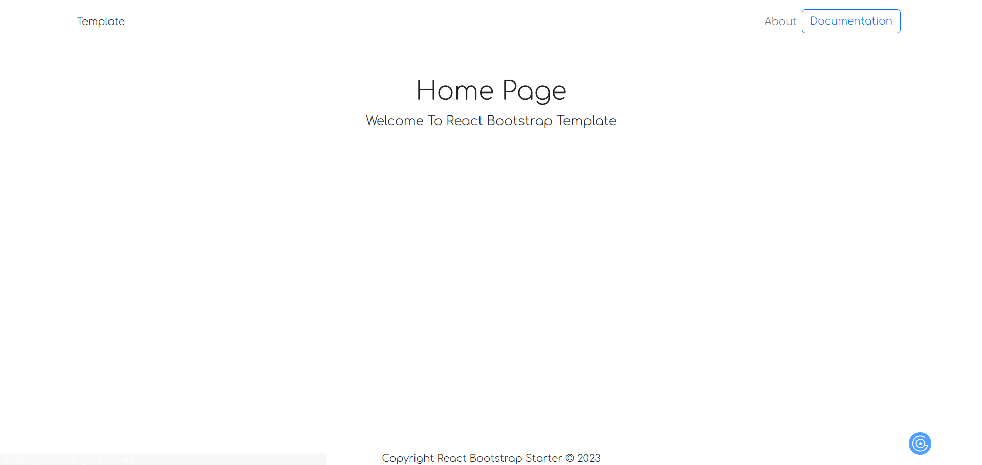 React Router and Bootstrap Starter Template